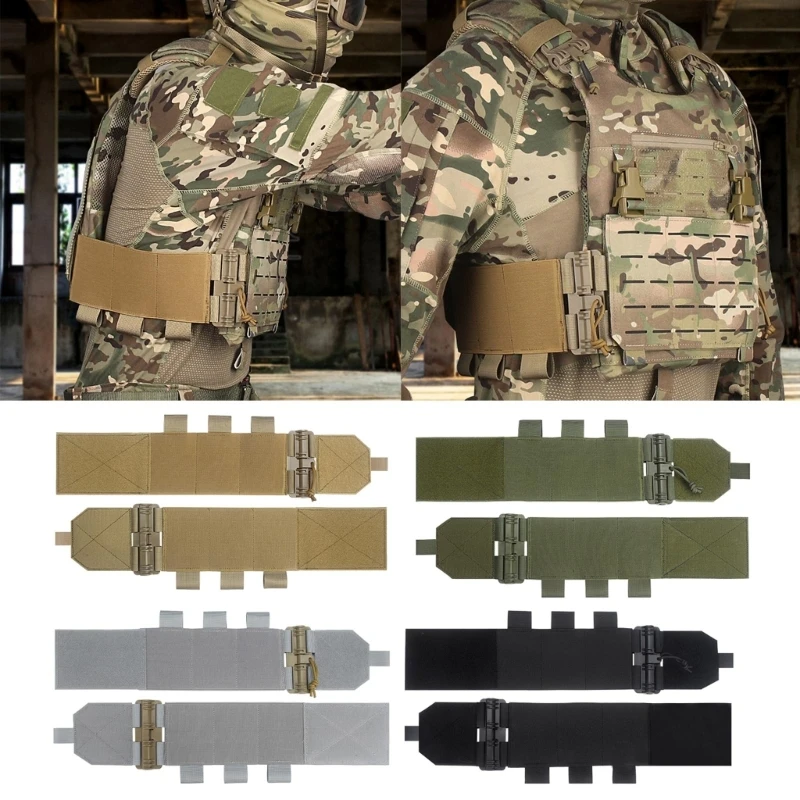 

Molle Vest Quick Release Buckle Set Tactical-Quick Release Buckle Molle Quick Removal Buckle Practical With Hook and Loop