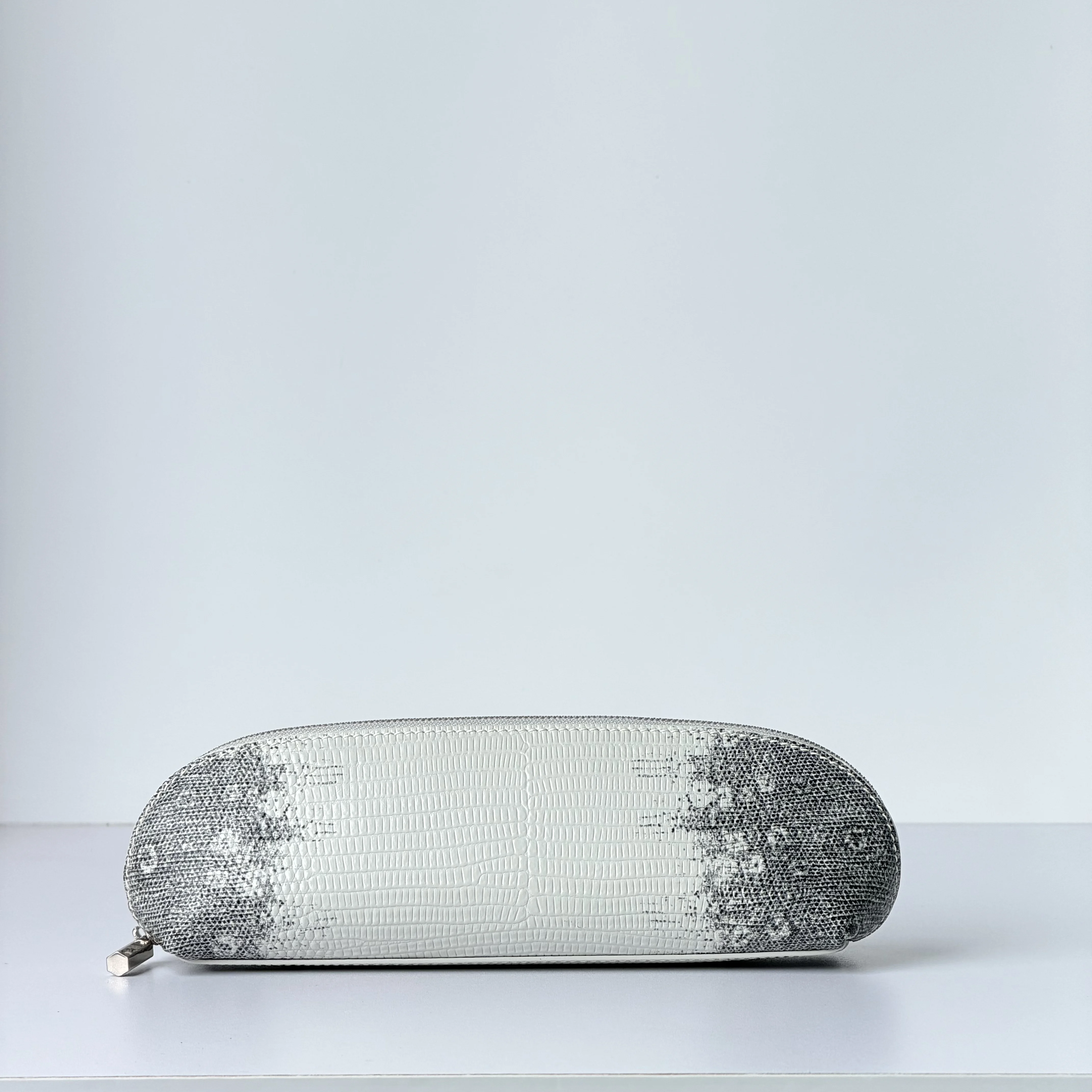 Himalaya Crocodile Pattern Cowhide Makeup Brush Storage Bag New Luxury Large Capacity Genuine Leather Lipstick Cosmetic Bag