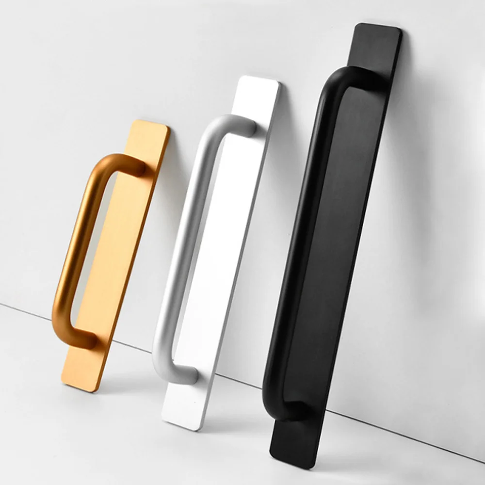 Adhesive Cabinet Handles Self Stick Drawer Pulls No Drilling Push Pull Helper For Kitchen