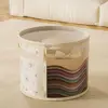 Clear Window Hat Storage Bucket Universal with Handle Clothes Storage Bin Round Brim Closet Organization Cap Storage Organizer 3