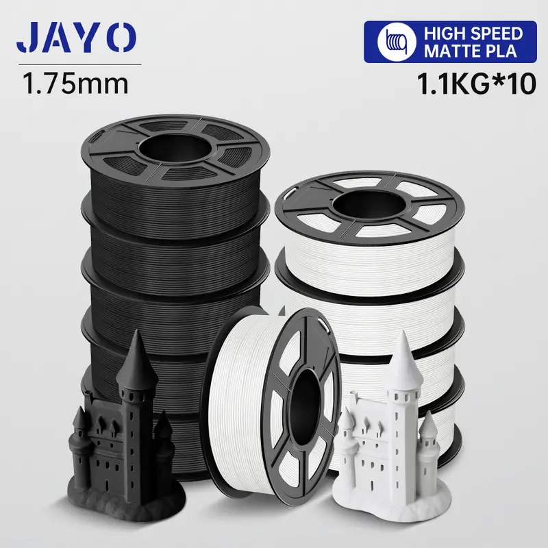 JAYO 3D Printer PLA/PLA Meta/PETG/PLA PLUS/PLA Matte Filament 1.75mm 9/10 Rolls 3D Printing Materials for 3D Printer&3D Pen - Image 29