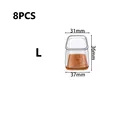 8PCS L Brown