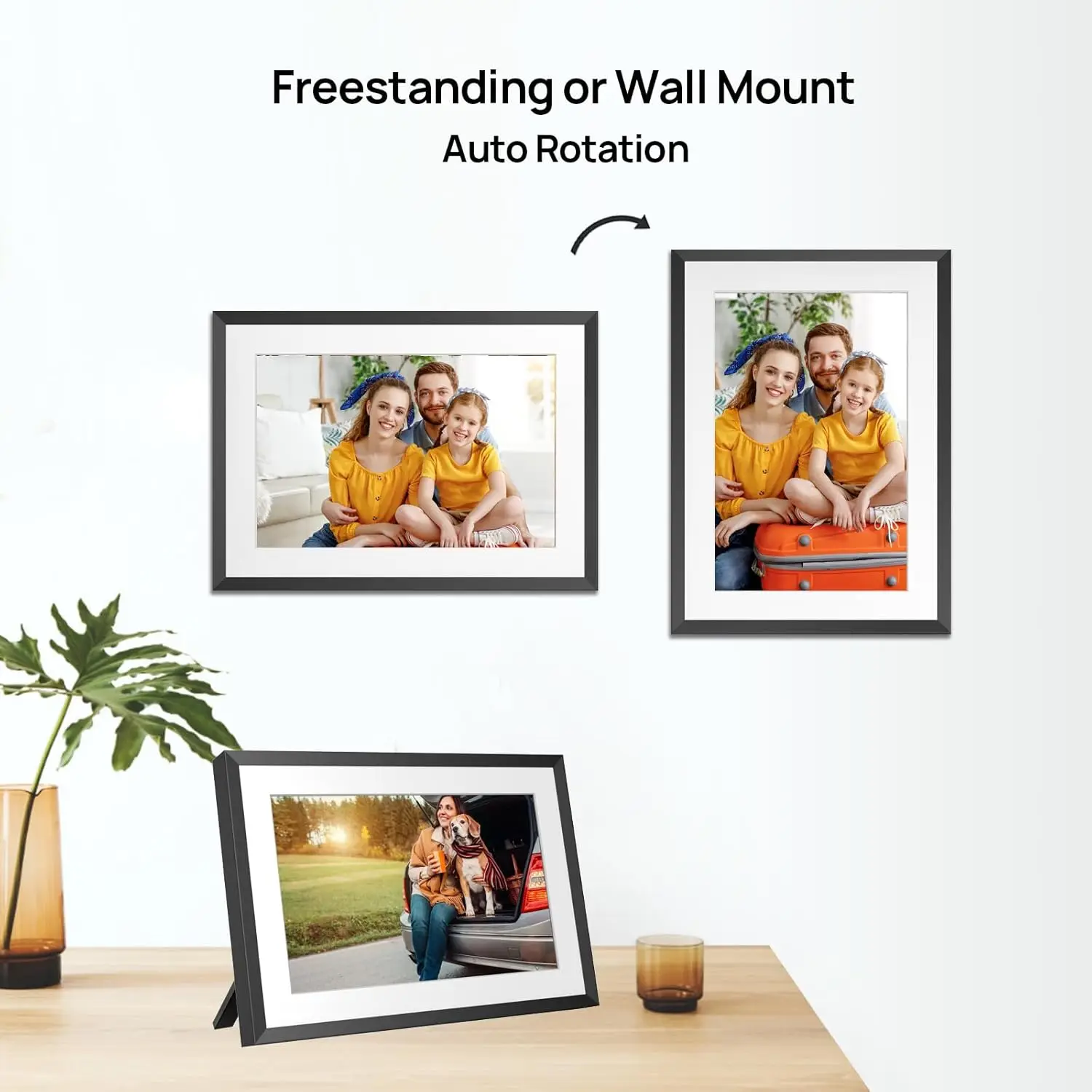32GB 10.1 Inch WiFi Digital Picture Frame with 1280x800 HD IPS Touch Screen, Send Photo or Videos via App or Email,Support USB D view 4