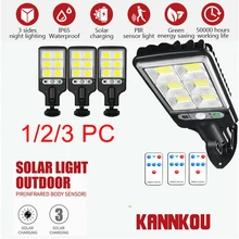 

Solar Lights Outdoor KANNKOU 1/2/3PC PIR Motion Sensor IP65 Waterproof Outdoor Solar Light