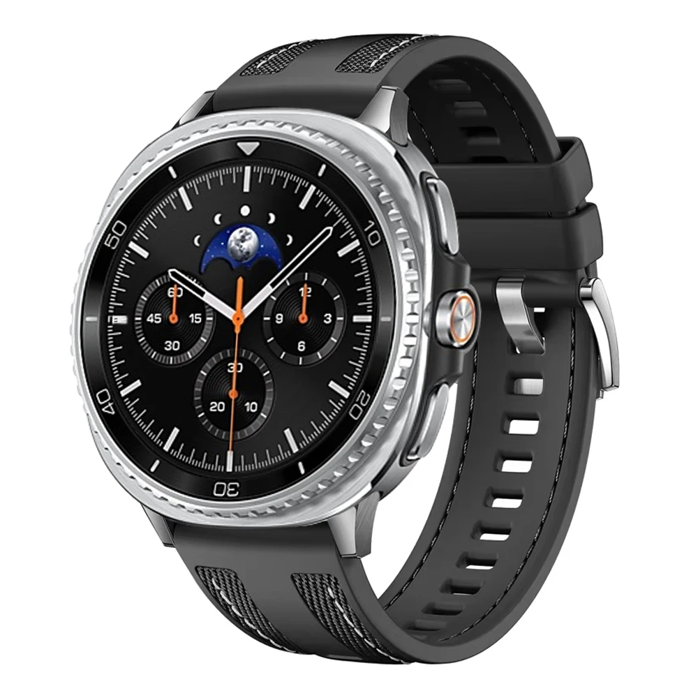 Enhanced Sport Nylon and Silicone Watch Strap for Galaxy Watch 8 Classic (46mm)