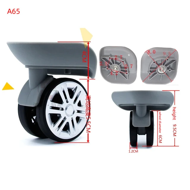  Heys Replacement Wheels,1 Pair A53 Trolley Case Luggage Wheel  Universal Travel Suitcase Wheel Replacement Casters : Clothing, Shoes &  Jewelry