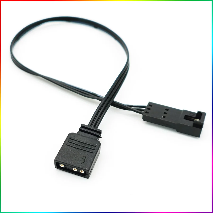 Connecteurs RGB adressables 5V, 3 broches, adaptateur Aura/Mystic Light A-RGB vers Corsair RGB