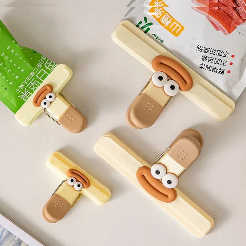 2pcs T자형 식품 밀봉 클립 가정용 주방 스낵 백 실러 식품 봉투 개봉용 방습 신선도 유지 클립