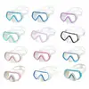 PVC Strap Kids Swim Goggles Anti Fog with Nose Cover Pool Swim Eyewear Vibrant Colors Anti-Leak Snorkel Swimming Goggles Girls 2