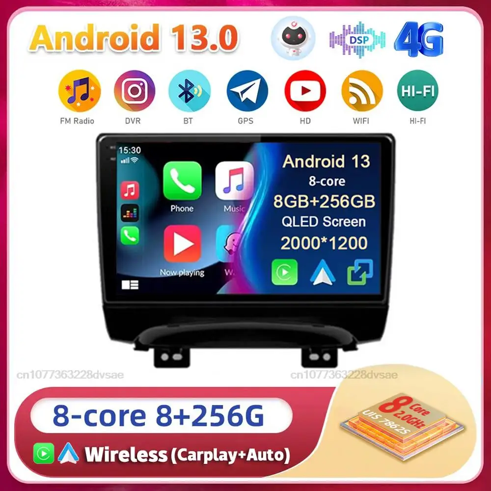 

Android 13 Carplay Auto WIFI+4G For JAC Refine S3 2013 2014 2015 2016 Car Radio GPS Multimedia Player Stereo Head Unit 2din DSP