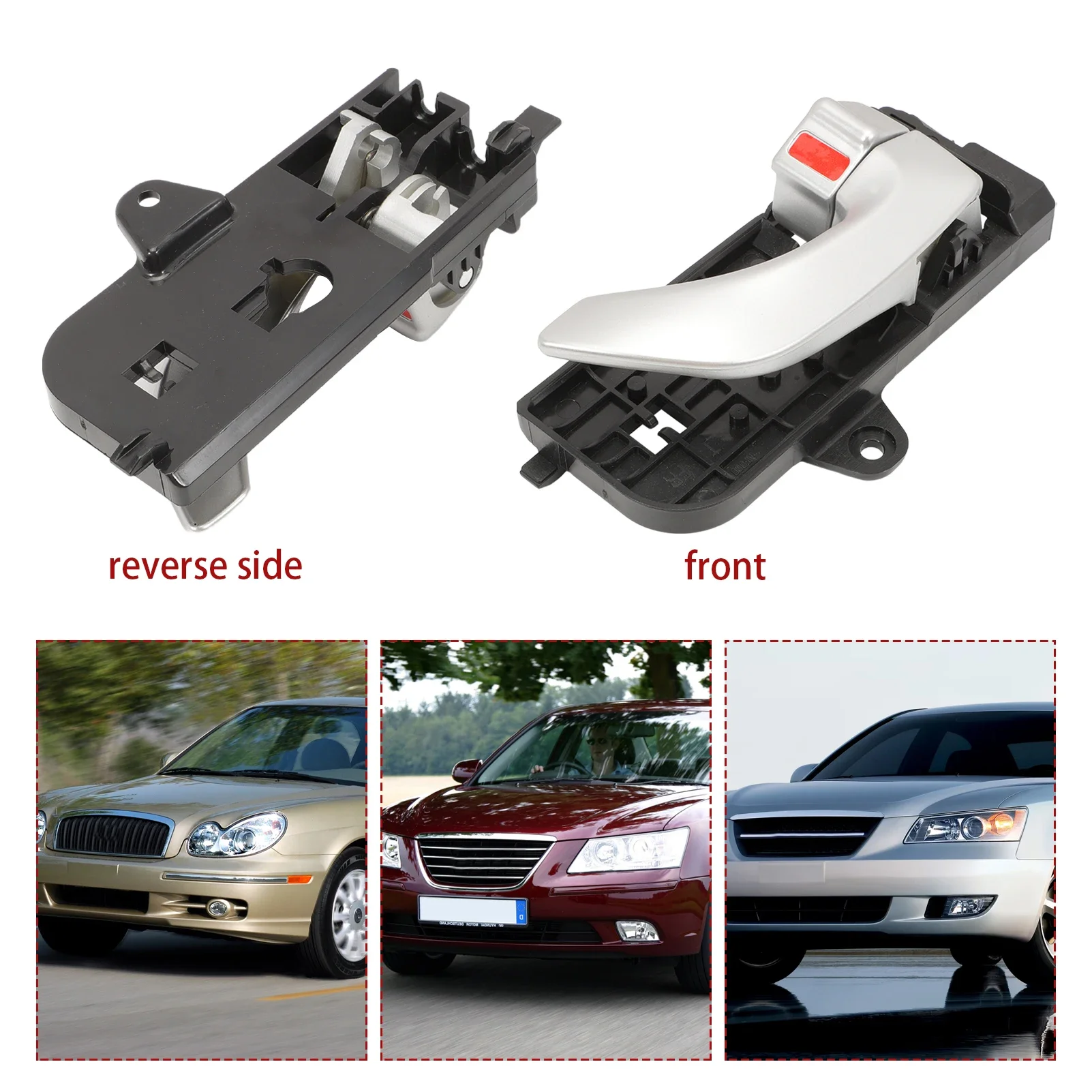 4개 세트 내부 도어 핸들 96526 826103K020XZ 현대 소나타 2005 2006 2007 2008 83620-3K020용