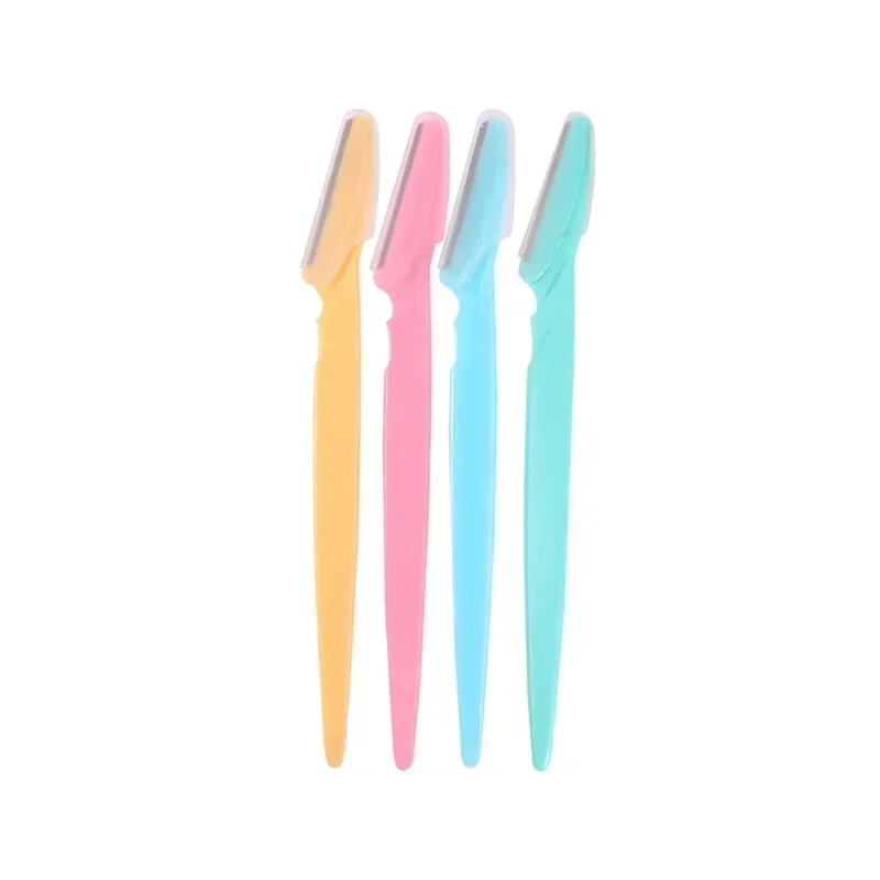 Eyebrow Trimmer Set Eyebrow Trimmer Eyebrow Razor Set Hair Shaver Eyebrow Razor Facial Hair Remover Eyebrow Trimmer Blade Face Shaver 1-3Pcs Portable Epilation Hair Removal Safety Cutting Woman Makeup Tools