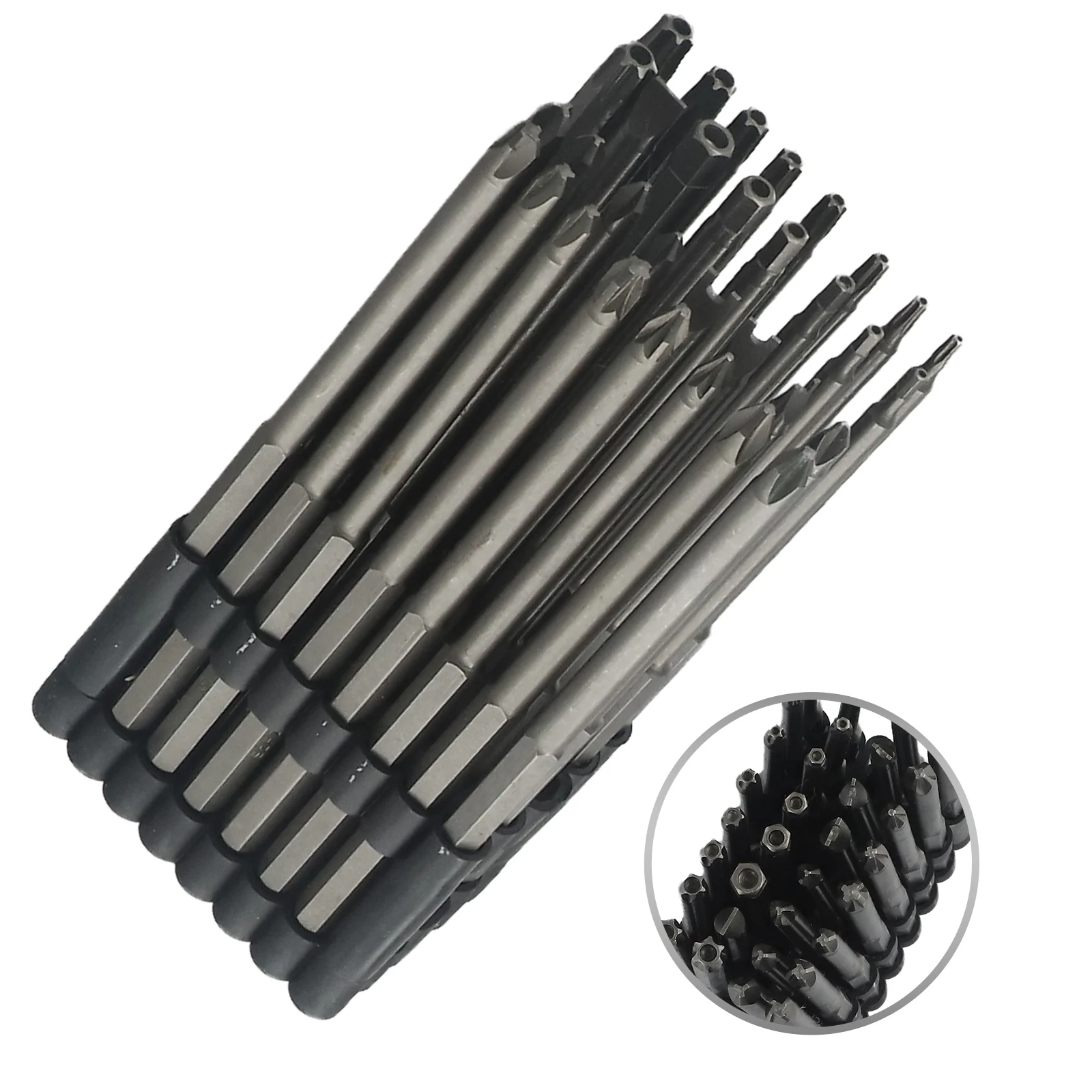 32-teiliger 150 mm langer Torxs manipulationssicherer Schraubenschlüssel, Schraubendreher-Bohrer, Schraubenschlüssel, Schraubendreher-Bohrer, verlängerter Schraubendreher-Bit-Satz – Detail 3