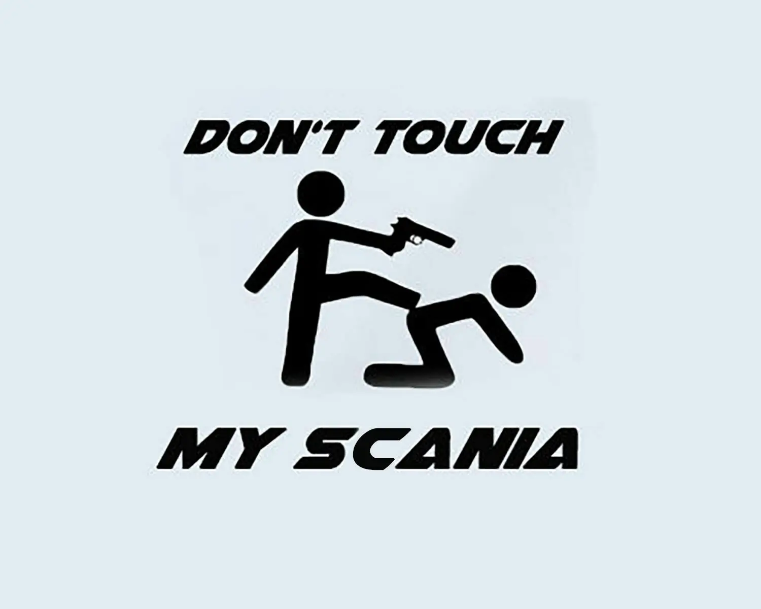 For Don't Touch my Scania Aufkleber Sticker Tattoo Folie Finger Weg -  AliExpress