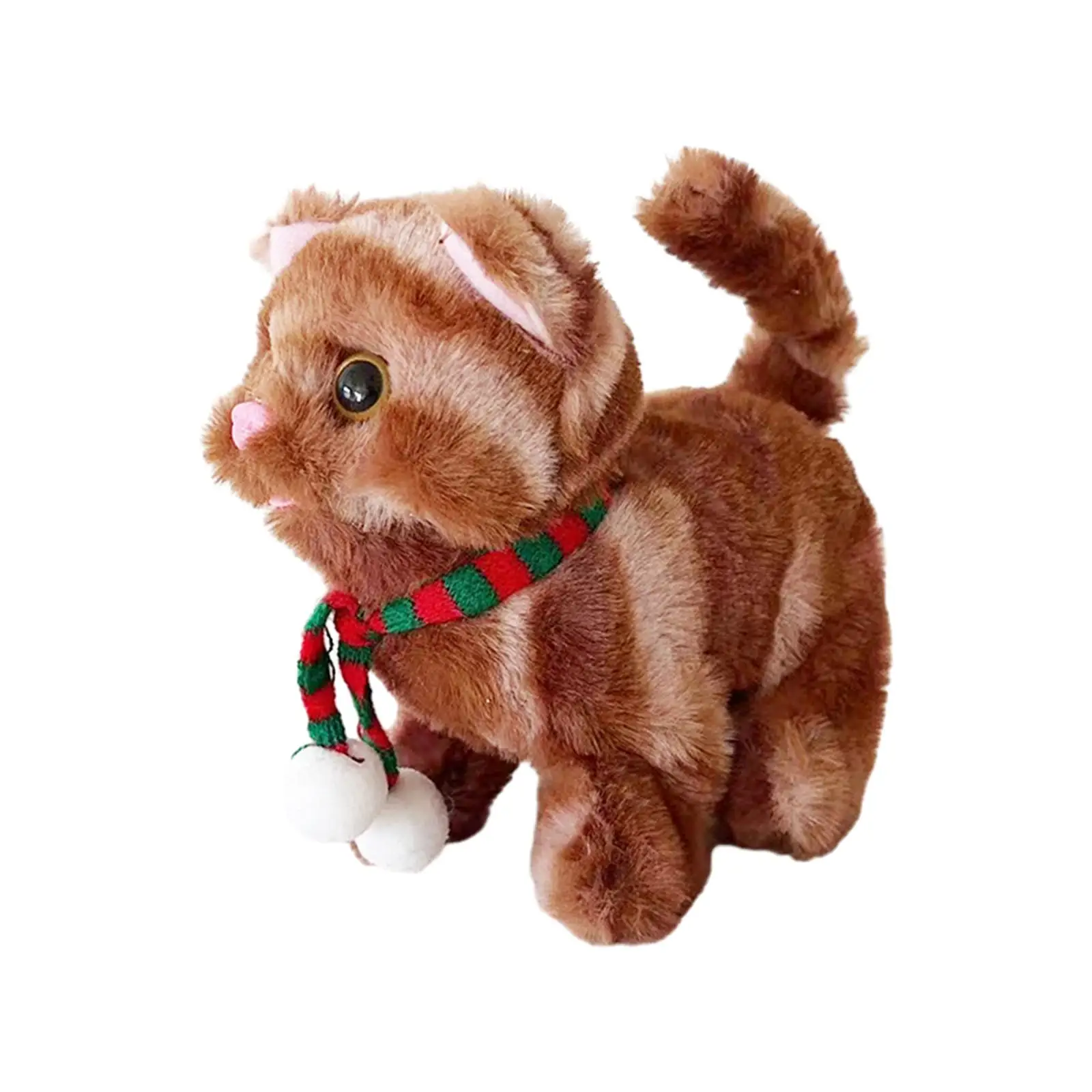 Electronic Plush Cat Toy Cat Kitty Toy Realistic Soft Plush Toy Robot Cat Plush Toy Electronic Robot Cat Toys for Kids Children