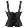 105577-a92715.jpg Corset femme avec bretelles noir surbuste Corsets gilet grande taille Steampunk Corsets et Bustiers à lacets désossé Jacquard haut Corset