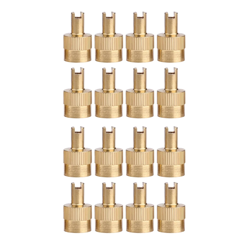 Motorcycle and Car Copper Valve Stem Caps with Core Removal Tool