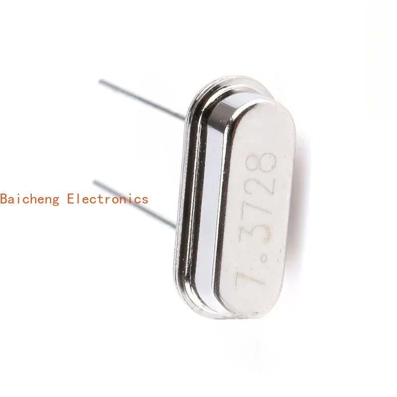 100PCS 7.3728MHz 7.3728 MHz 7.3728M Passive Quartz Resonator Crystal Oscillator HC-49S Through Holes DIY Kit