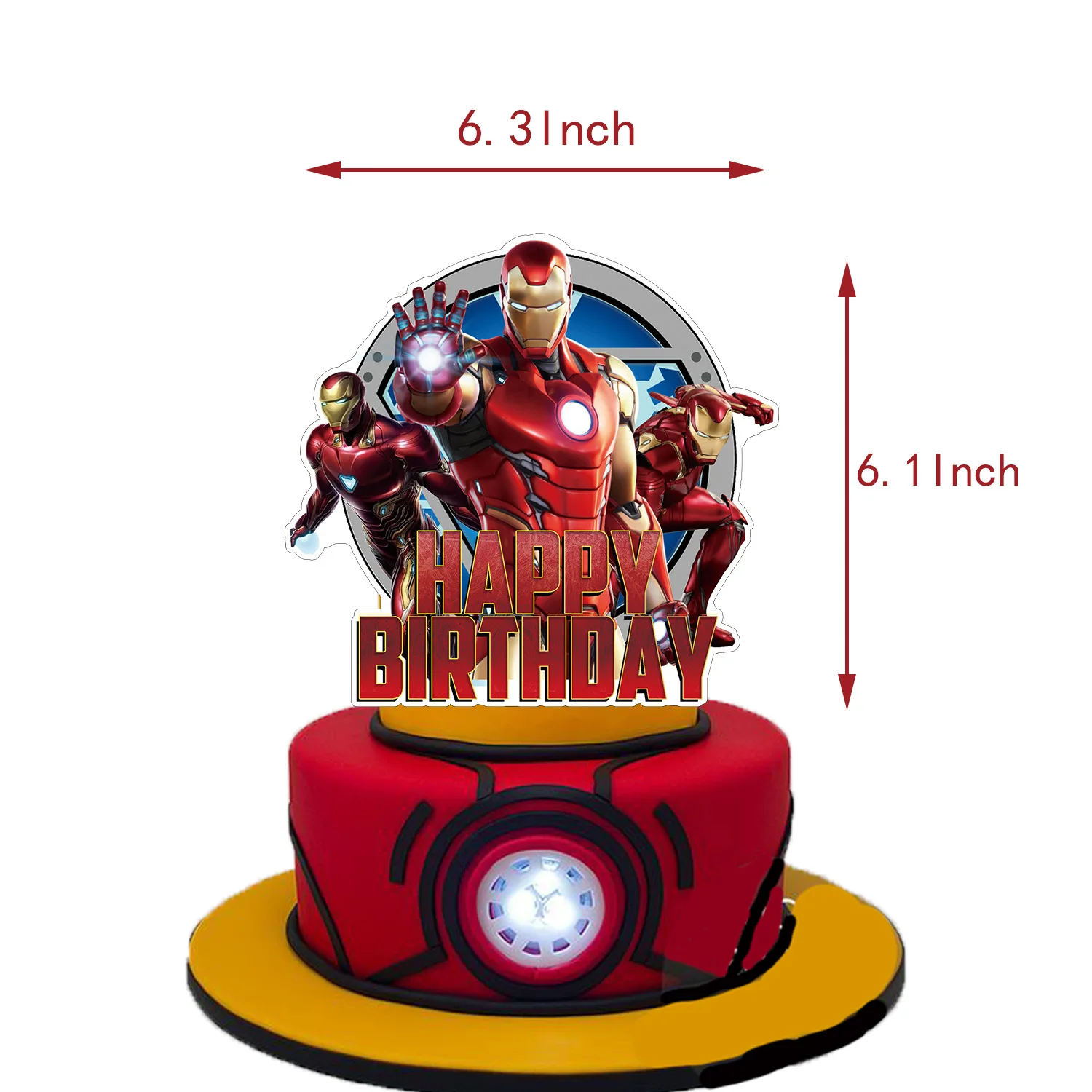 Iron Man - Edible Cake Topper - Products - Edible Cake Toppers-sgquangbinhtourist.com.vn