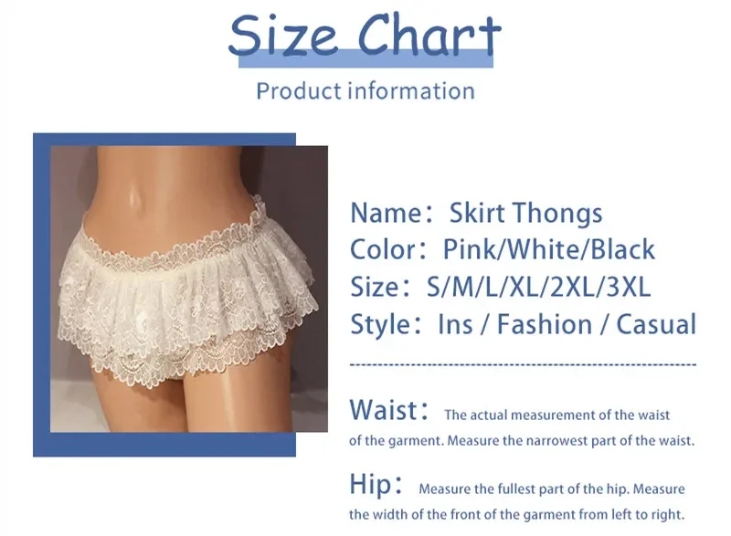 Men's Sissy Lace Ruffled Mini Skirt