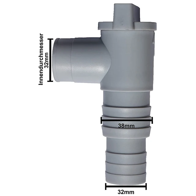 Pvc Medence Dugattyúszelep Tartós 32 Mm -Es Be-/Kikapcsoló Szelep Szivárgásbiztos Lezárt Csere Kültéri Berendezések Alkatrészekhez - Image 6