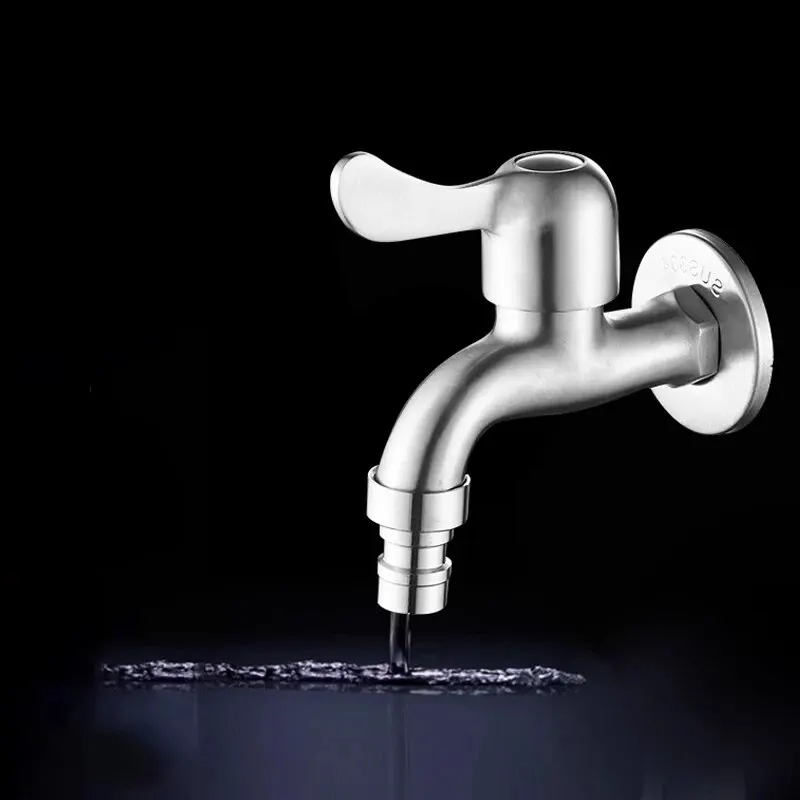 Washing Machine Faucet Water Tap Faucet Special Thickened Explosion-proof Household Single Cooling Quick Opening Faucet Stainless Steel Washing Machine Faucet