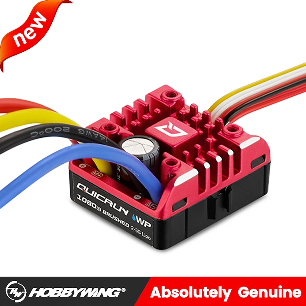 

Hobbywing QuicRun WP 1080 G2 80A Brushed Waterproof ESC Electronic Speed Controller for 1/10 1/8 RC Rock Crawlers Car TRAX TRX4