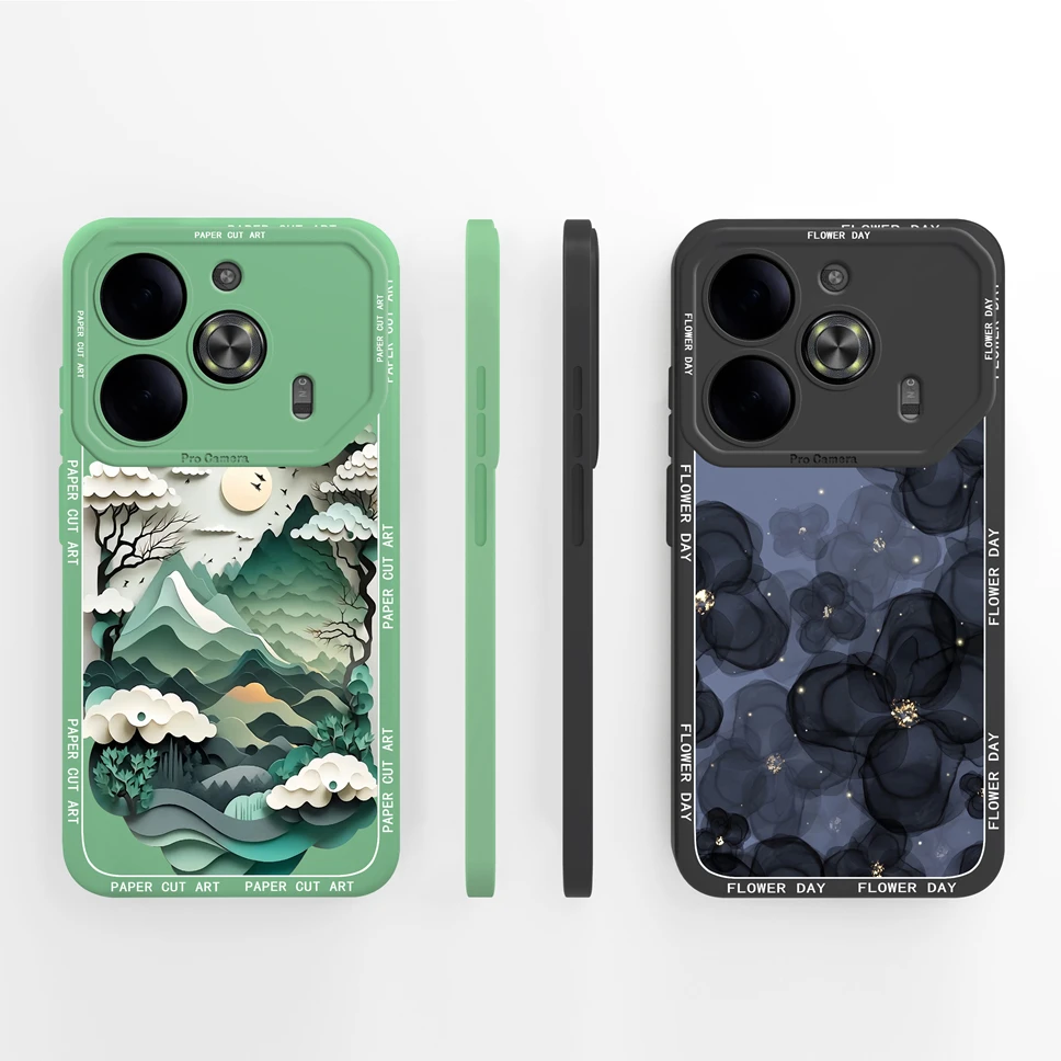 Cute Creative Style Soft Liquid Silicone Protective Back Cover Case