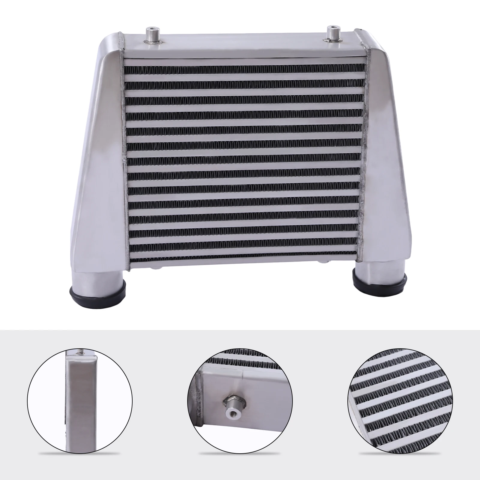 

Universal Intercooler Turbo Front Mount 2.5" Inlet/Outlet Same One Side Aluminum
