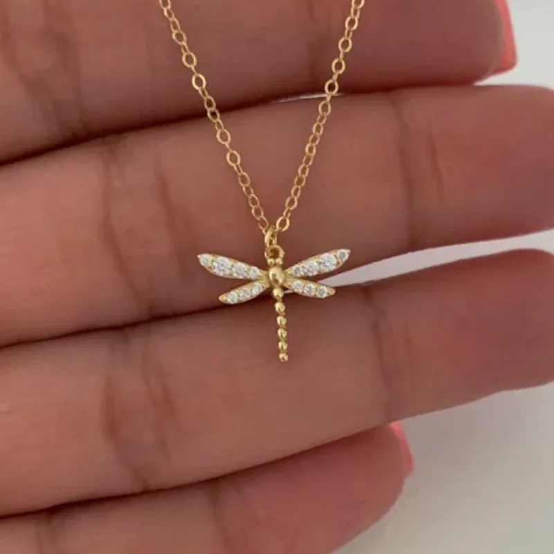 Cross-Border Hot Selling Dragonfly Acrylic Alloy CCB Wax Rope Jewelry Necklace Li | ChicGrl