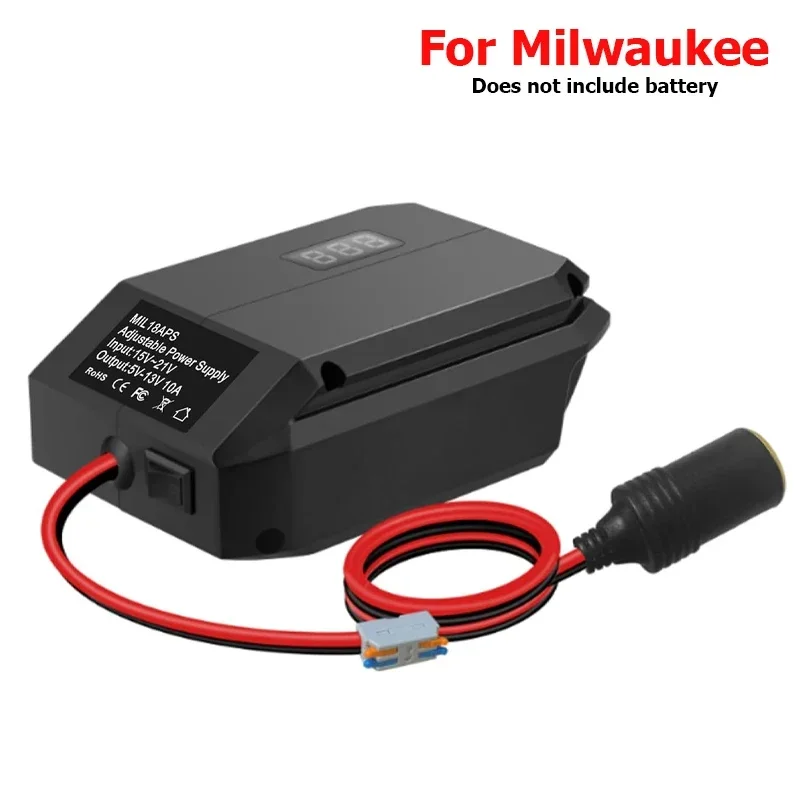 For Makita/Dewaltt/Milwaukee/Bosch，18V to 12V Step Down Converter Cigarette Lighter Adapter Power Wheel Adapter Car Refrigerator image 8