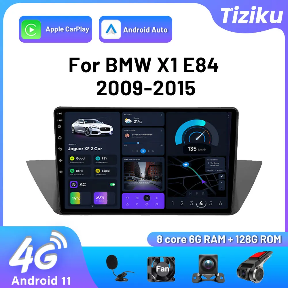 

Автомобильный мультимедийный плеер, стерео-система на Android, с GPS, FM, AM, Bluetooth, для BMW X1, E84, 2009-2015, 4G