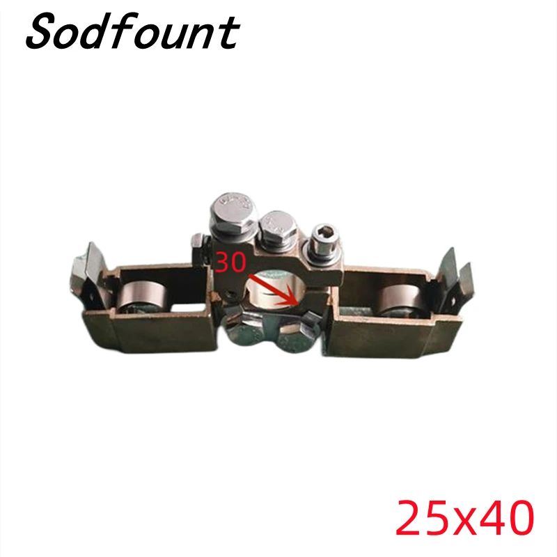 

1pcs 25x40mm Carbon Brush Holder DC Motor Double-Box Copper Carbon Brush Holder carbon brush holde