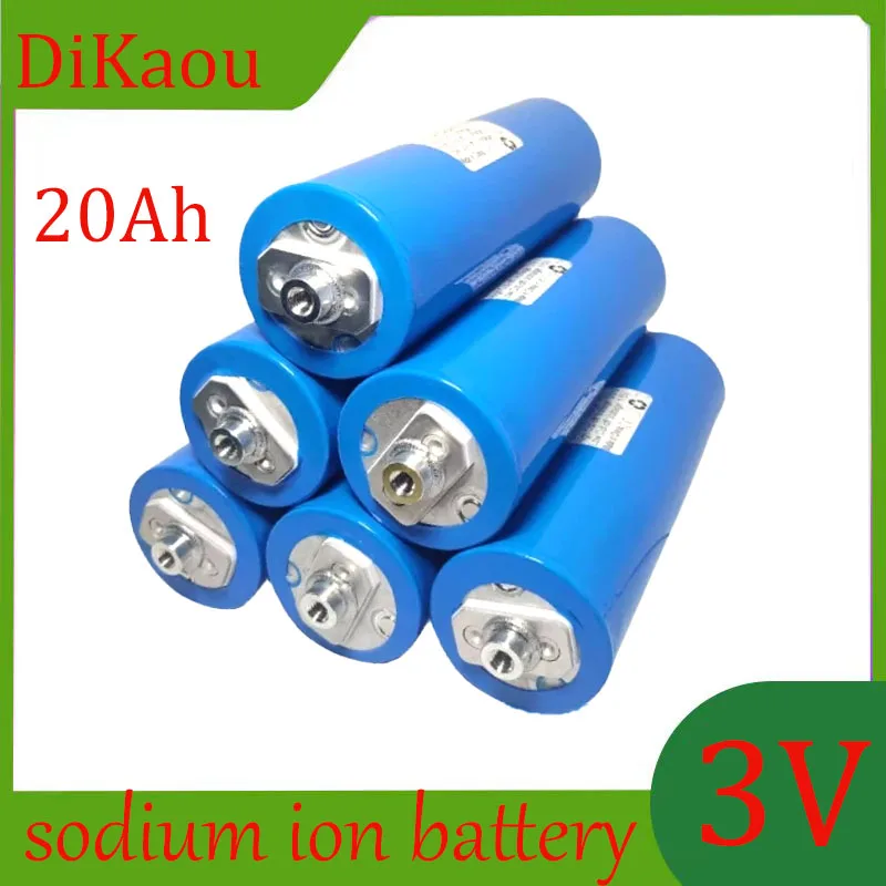 

3V 20Ah 46145 Sodium Ion Rechargeable Battery for Deep Cycle Low Temperature Solar Storage Marine Medical Equipment with Studs