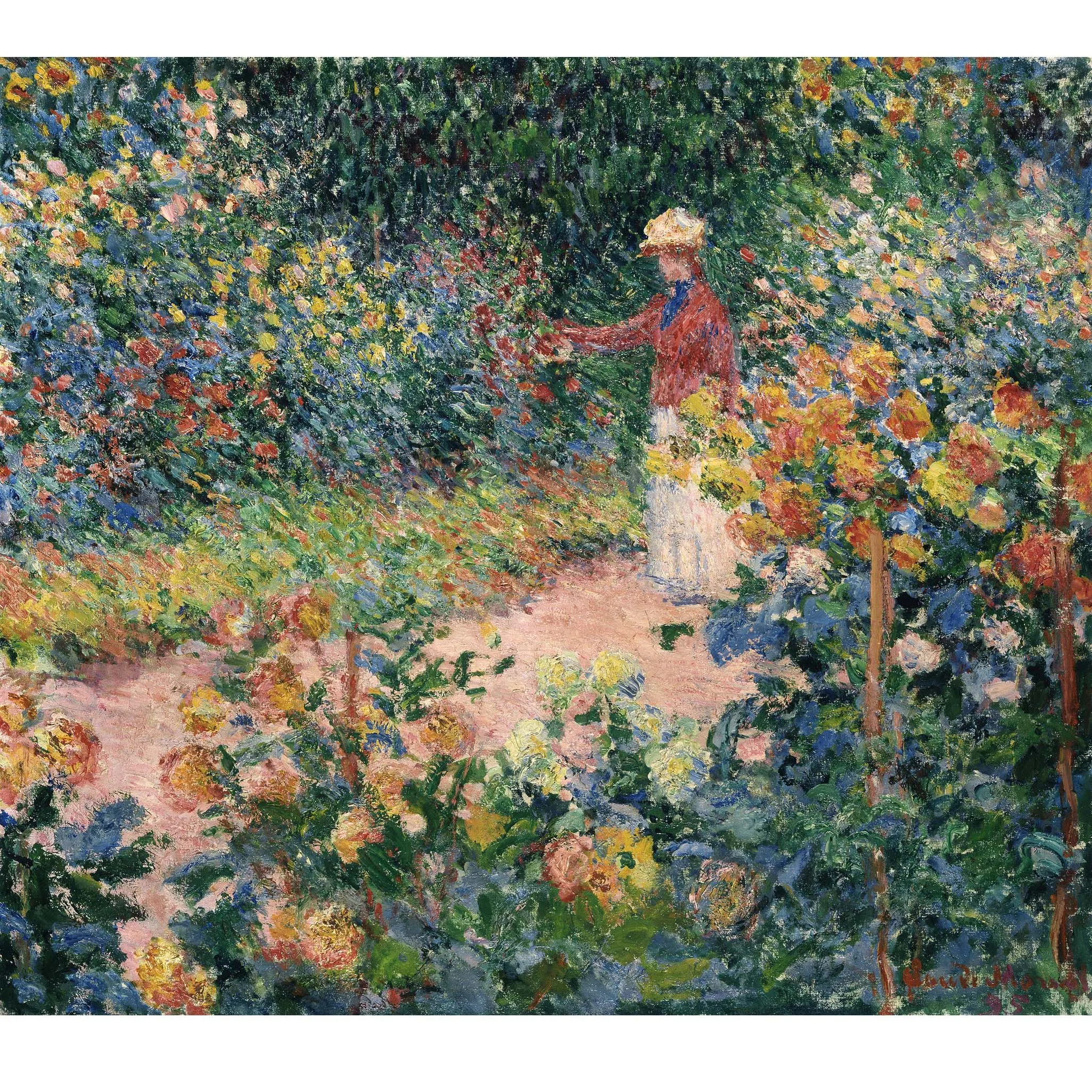 

Monet's Garden at Giverny,Handmade landscape oil painting,Claude Monet painting reproduction,Decoration pictures room wall