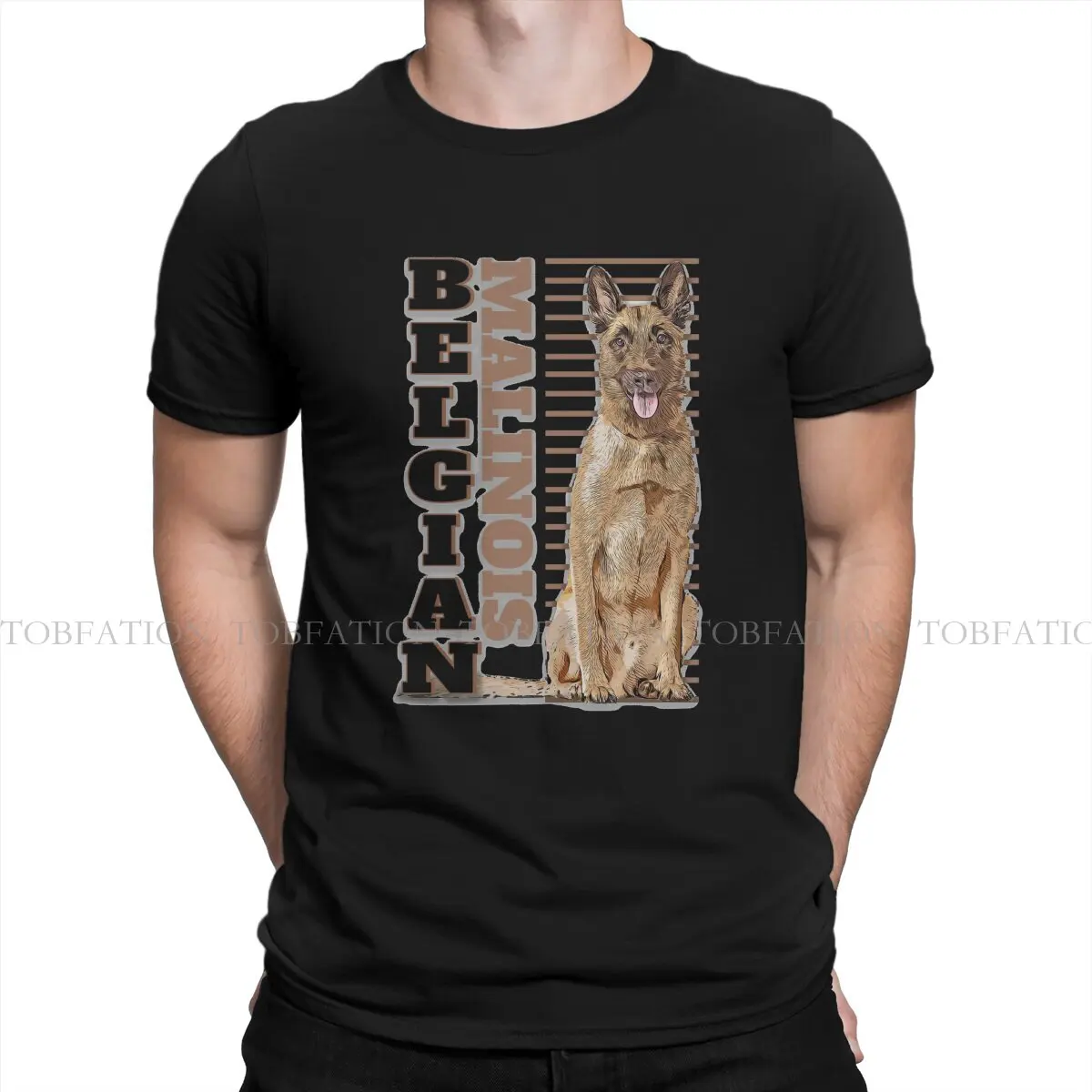 Cane Belga Malinois T Shirt Uomo Ofertas Oversize Girocollo Tshirt Cotone Graphic Abbigliamento