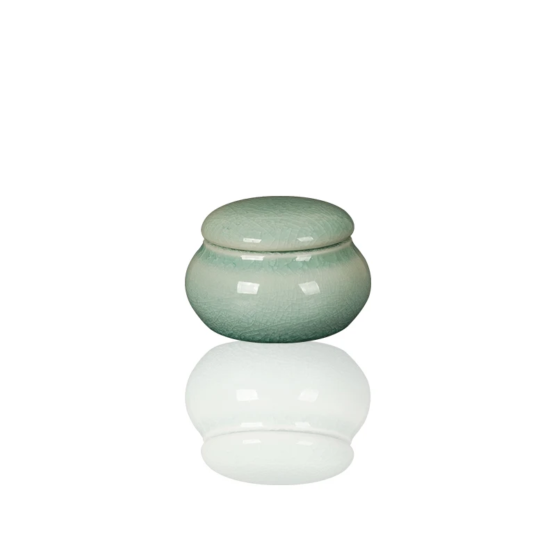 Fragrance Powder Jar Mini Chinese-style Portable Ceramic Jar Lipstick Sealed Storage Beauty Cream Square Sub-packing