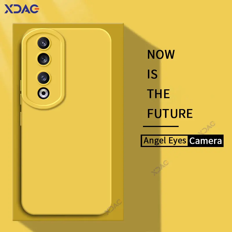 Luxury Angel Eyes Square Liquid Silicone Case - Fashionable 360° Soft Mobile Phone Cover