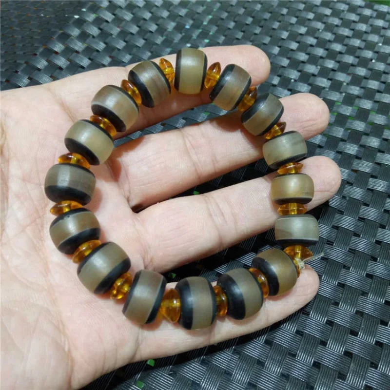 

Поставка оптом Pterocarpus Santalinus медная проволока инкрустированный браслет из бусин Ram Horn