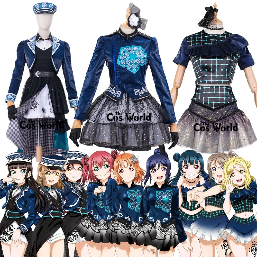

Аниме костюмы для косплея Love Live Sunshine Aqours, фантастическая отправка, таками, хика, рубин, Мари ханамару, йошико