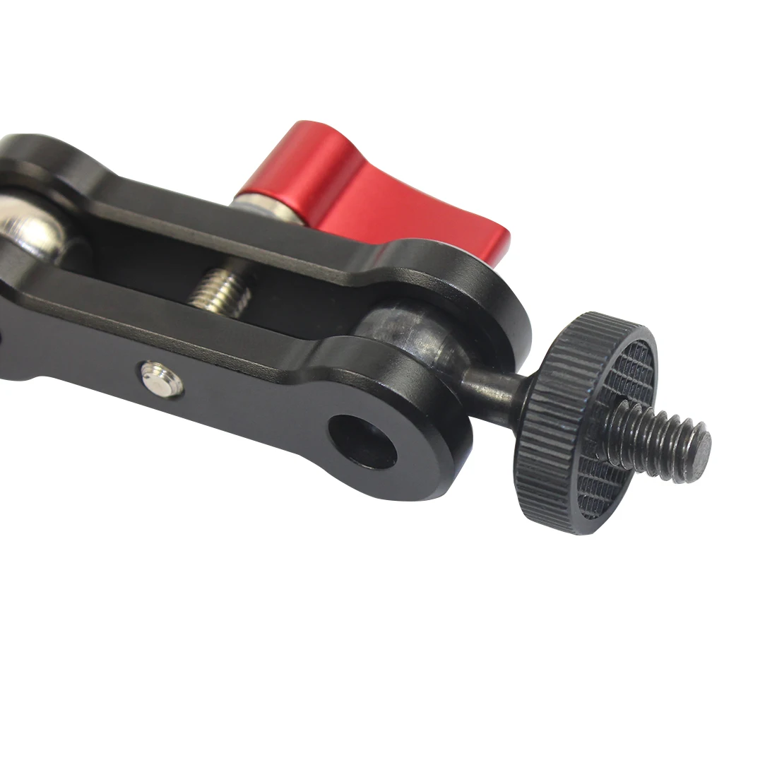 Aluminium Mini Magic Arm Stativhalterung 1/4 Adapter Blitzschuh Kugelkopf Monitorhalter für GoPro 13 12 für DJI Osmo 360 Videokamera – Detail 10
