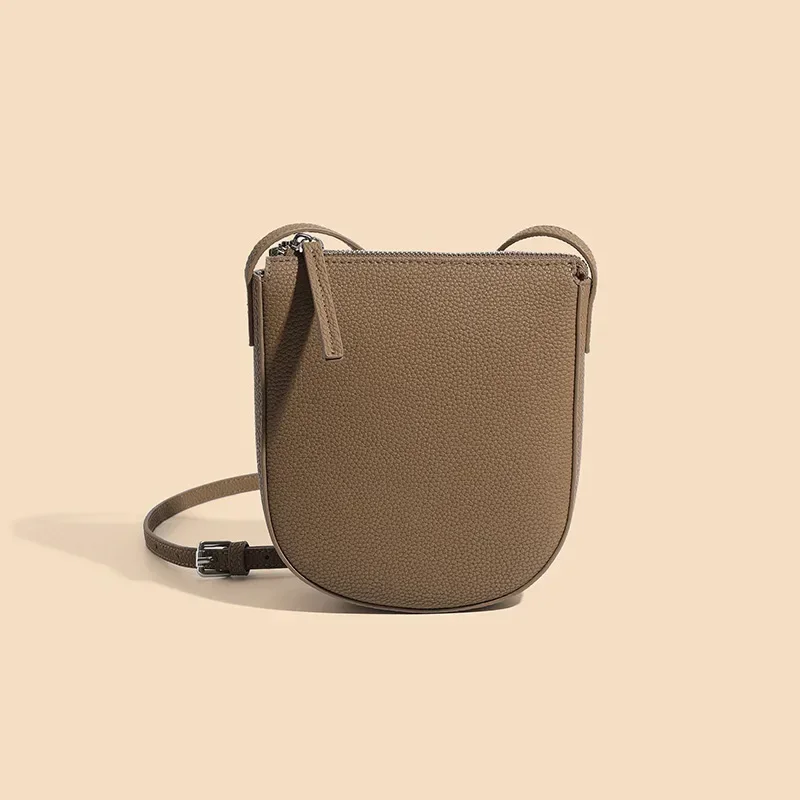 Genuine Leather Real Cowhide Women's Versatile Fashion Phone Bag Women Messenger Bag Small Shoulder Bag Crossbody Bags for Women 11
