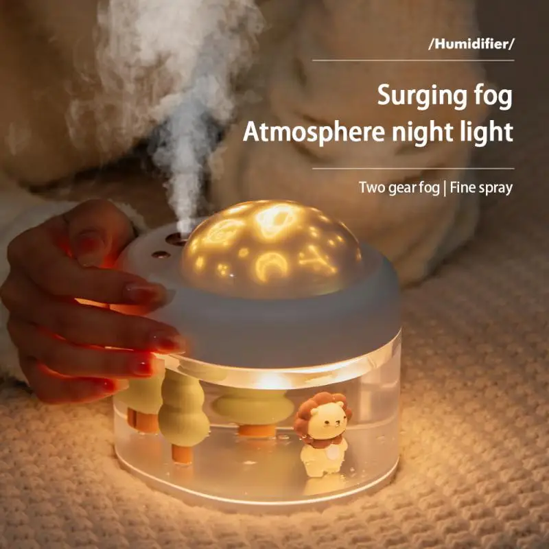 

Air Humidifier Projection Rechargeable Sprayers Projection Night Light Essential Oil Diffusers Steam Maker