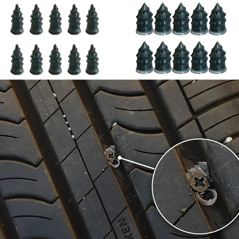 10Pcs Auto Vacuum Tire Repair Nail Accessori Auto Per Toyota Camry Highlander Rav4 C-Hr Crown Reiz Corolla Vios Yaris L