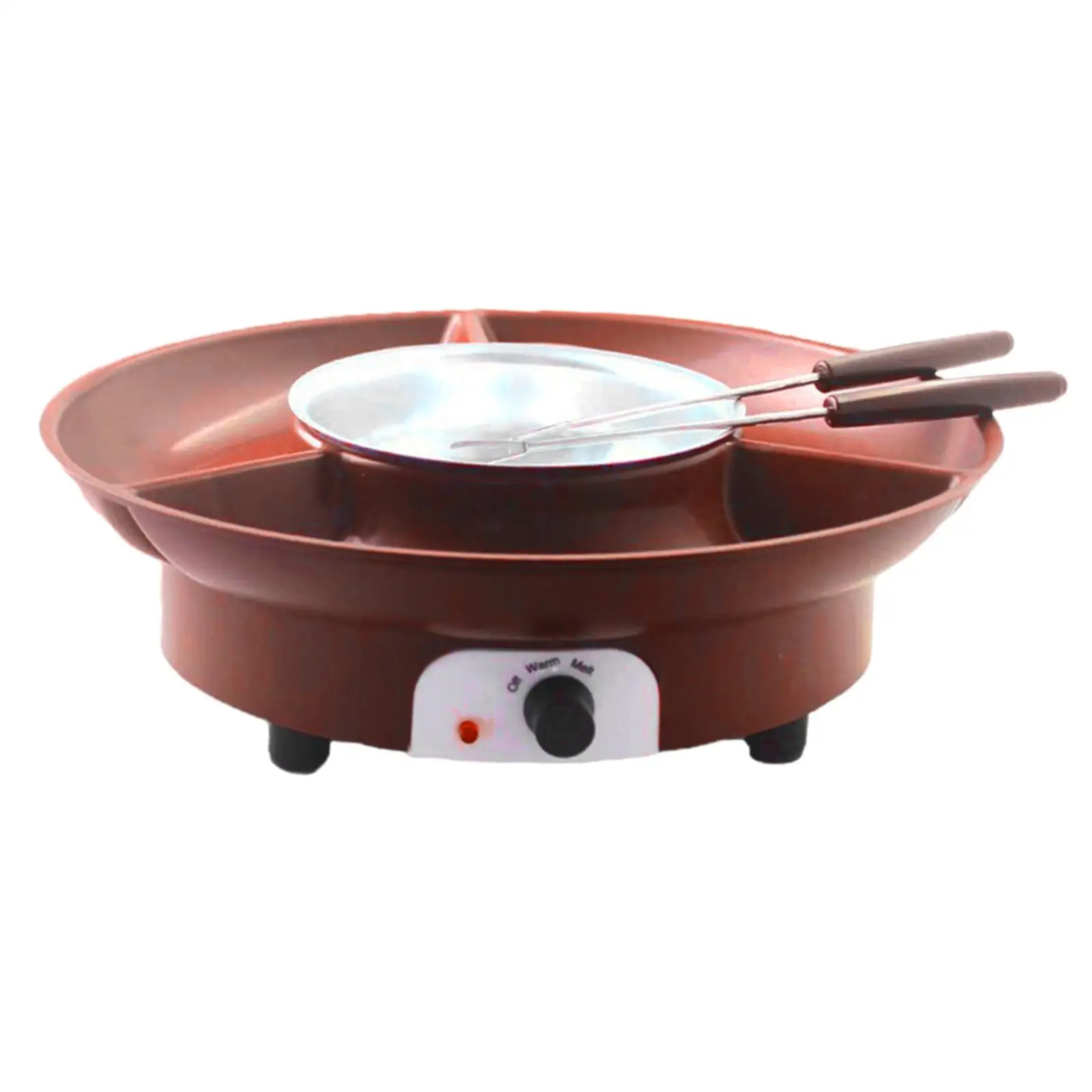 Chocolate Fondue Kits Lightweight DIY Melting Pot Practical Electric Fondue Pot Set for Festival Wedding Picnic Party Cheese