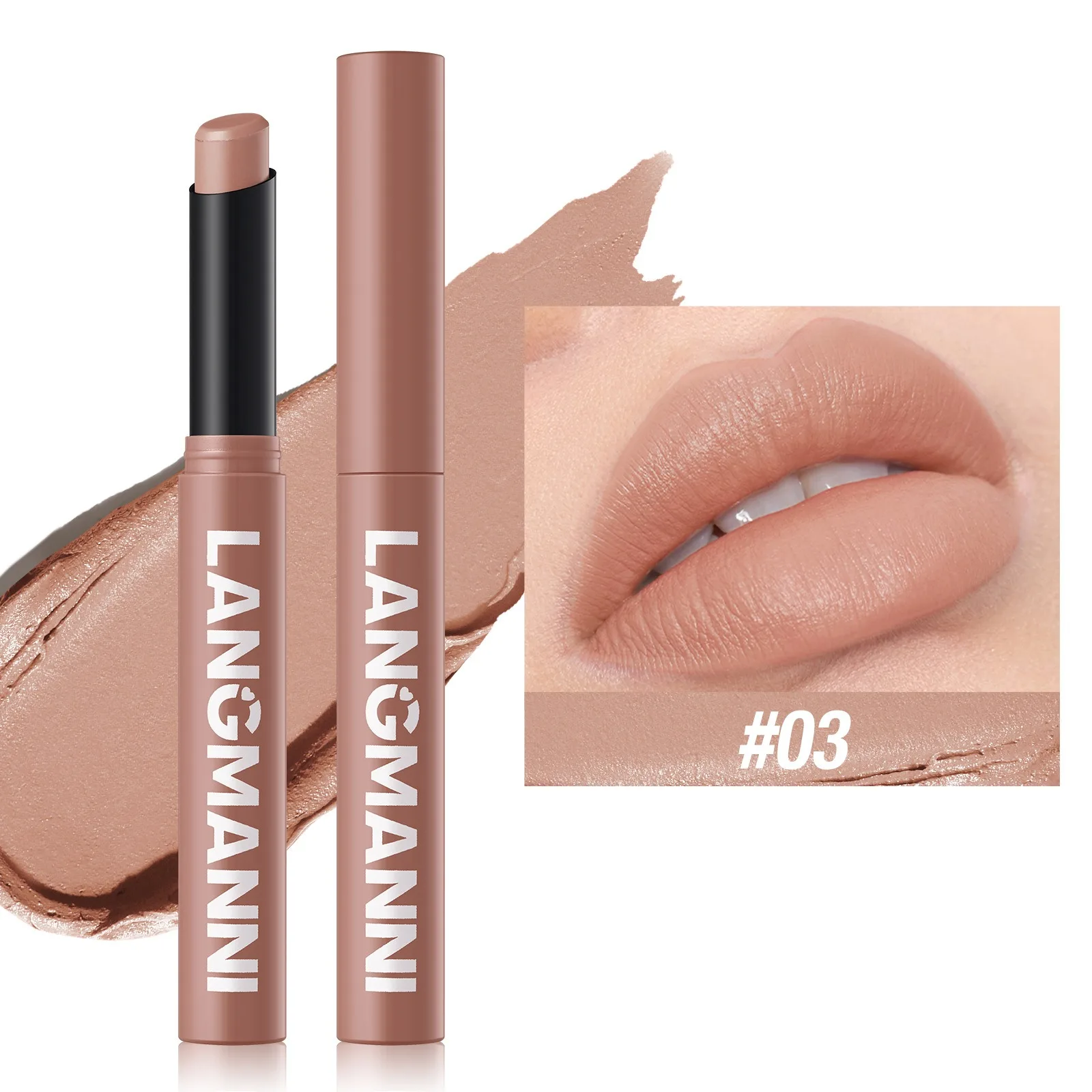 Matte Lipstick Pencil Waterproof Long Lasting Lip Stain Tint_voghion.com