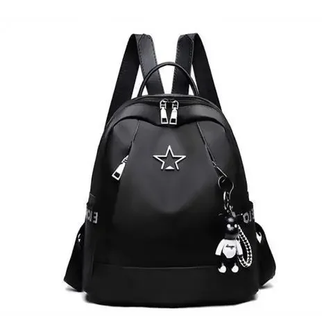 YB0006 black five-star + bear pendant