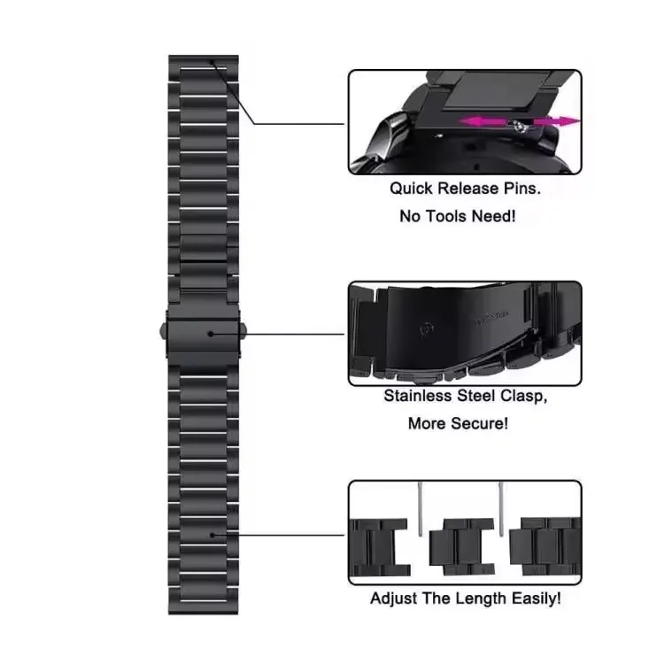 Elegant Stainless Steel Metal Wristband Bracelet