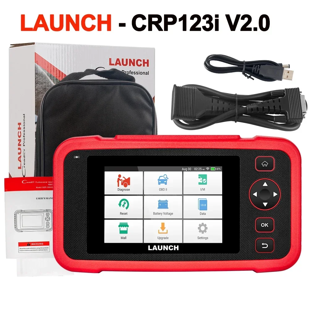 LAUNCH CRP123E V2.0 車 OBD2 スキャナー エンジン ABS SRS AT