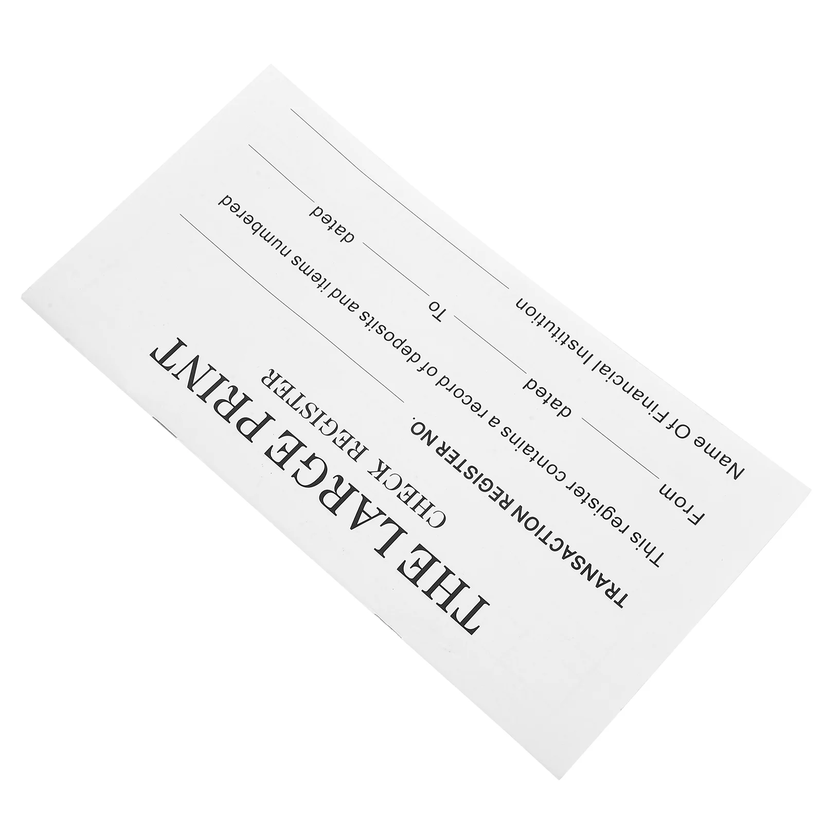 

1 книга финансового регистратора, большой чековый книжка с принтом, портативная Чековая книжка